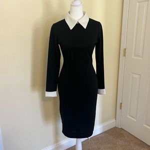 Black formal bodycon dress